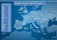 Allgäu Airport-Memmingen-Allgäu-Kontinentalziele