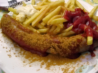 Berlin-Currywurst-typisches Essen-Catering-Eventlocation