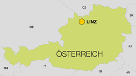 Landkarte Österreich - Linz