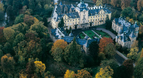 Schloss Bückeburg Luftbild der Gesamtanlage