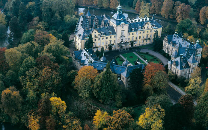 Schloss Bückeburg Luftbild der Gesamtanlage