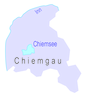 Karte Chiemgau