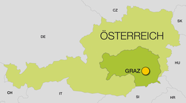 Landkarte Österreich - Graz