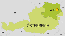 Landkarte Österreich - Wien