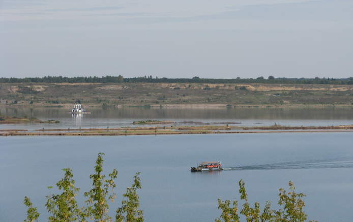 VINETA auf dem Störmthaler See