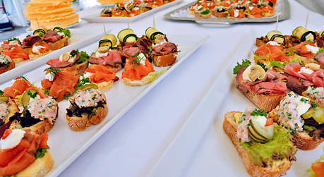 Unser Catering - Canapés für den Empfang