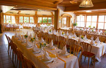 Hochzeitssaal - Bestuhlung für 120 Gäste