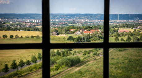 Weitreichender Blick über das Dresdner Elbtal