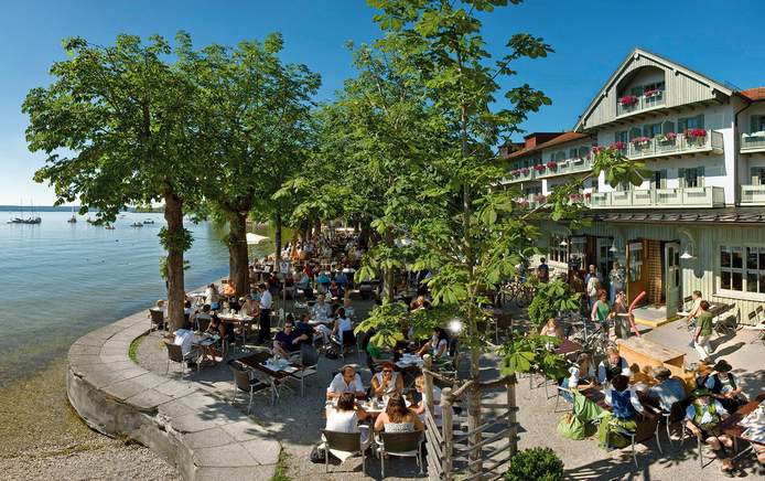 Der Seehof in Herrsching - direkt am Bootsanlegesteg