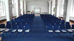 Der Marmorsaal in Reihenbestuhlung bietet Platz für 200 Personen 