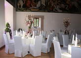 Dinner im Schloss Hochparterre. 