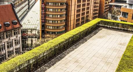 Terrasse der SKY LOUNGE der Premium Offices