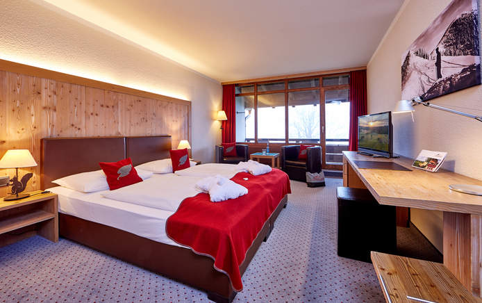 modernes Zimmer im alpenländischen Stil