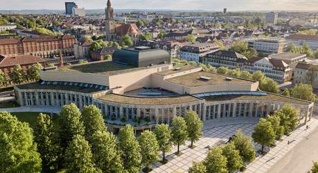 Forum am Schlosspark Luftaufnahme